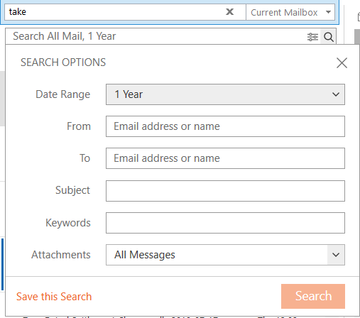 Change The Default Date Range In Outlook Search Options Microsoft Community