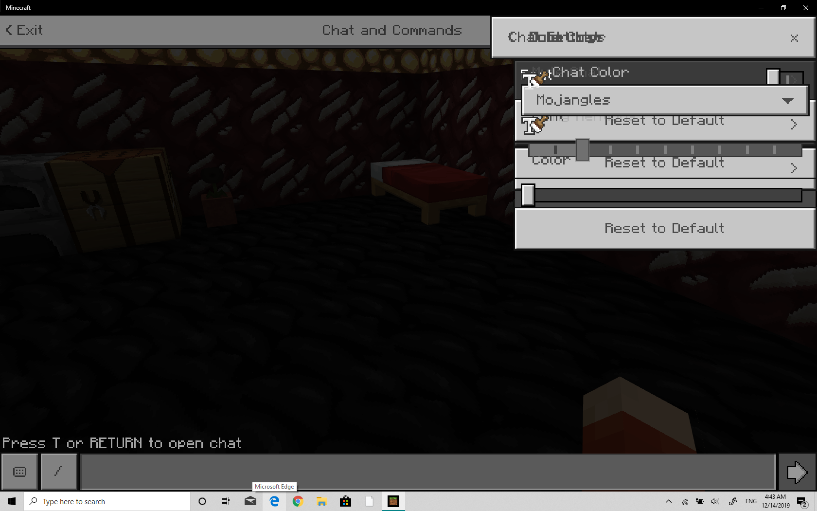 Minecraft in to how chat Commands/say