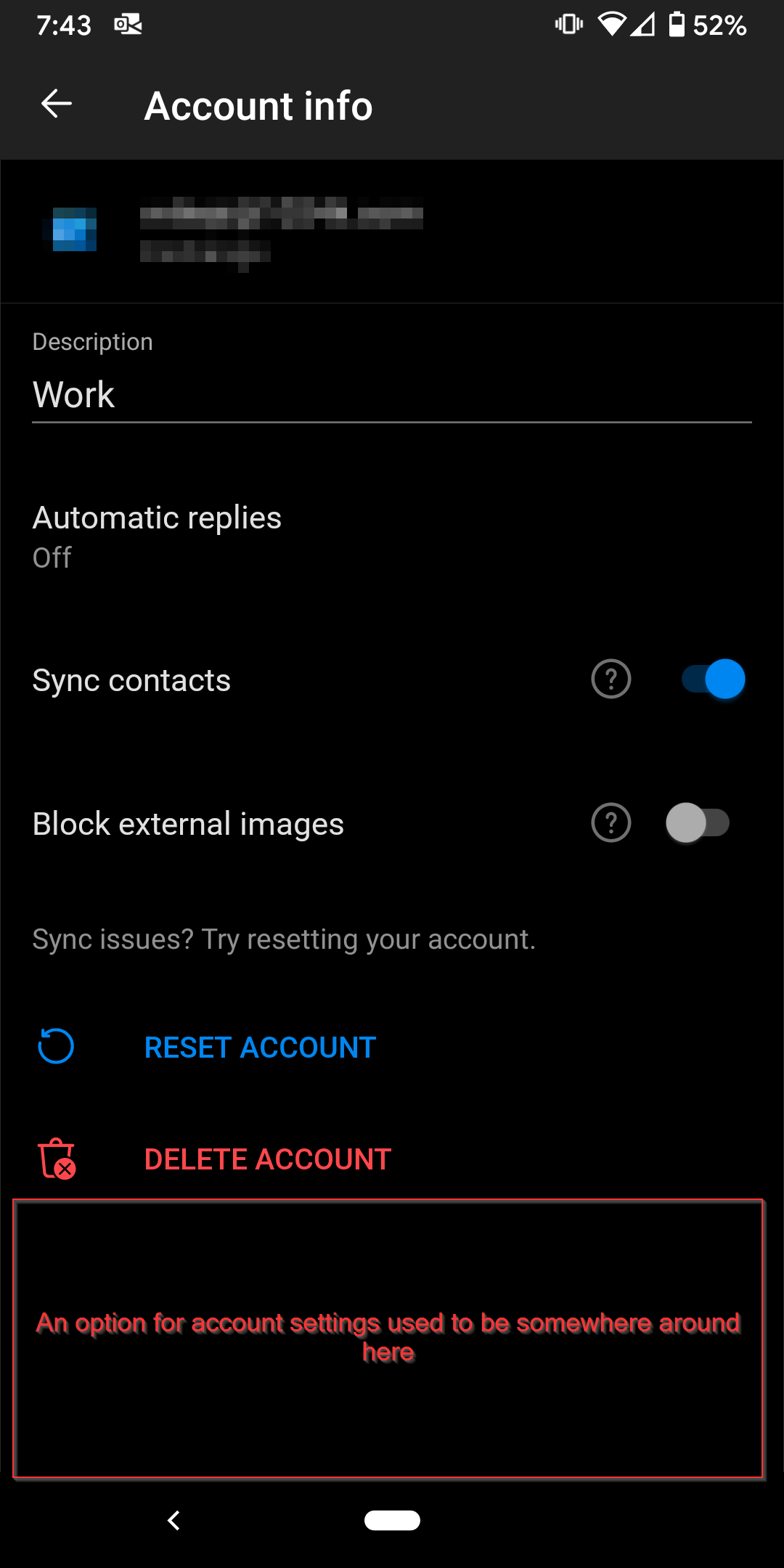 Change Password Outlook App Android