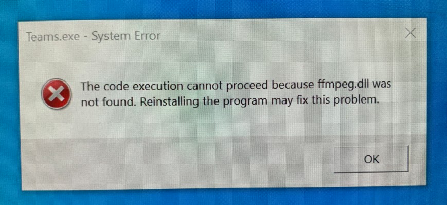 Ffmpeg Dll Missing Microsoft Community