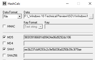 Build 14295 ISO - Where do I find the hashes for the downloads ...