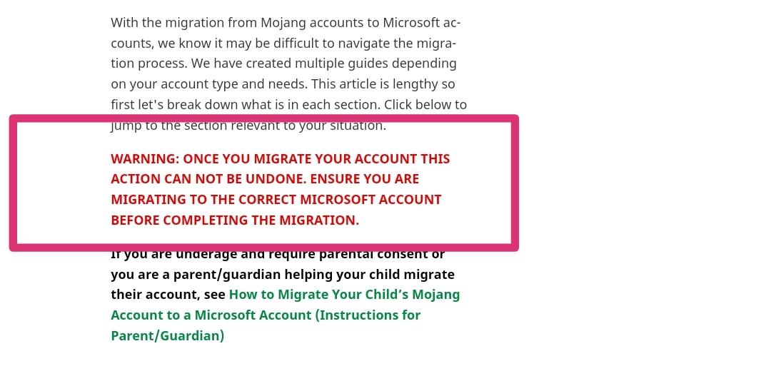 I migrated Minecraft to the wrong Microsoft account, followed the FAQ -  Microsoft Community