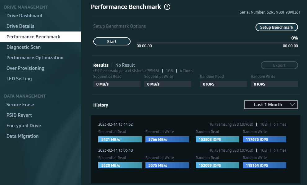 Samsung evo store 850 benchmark