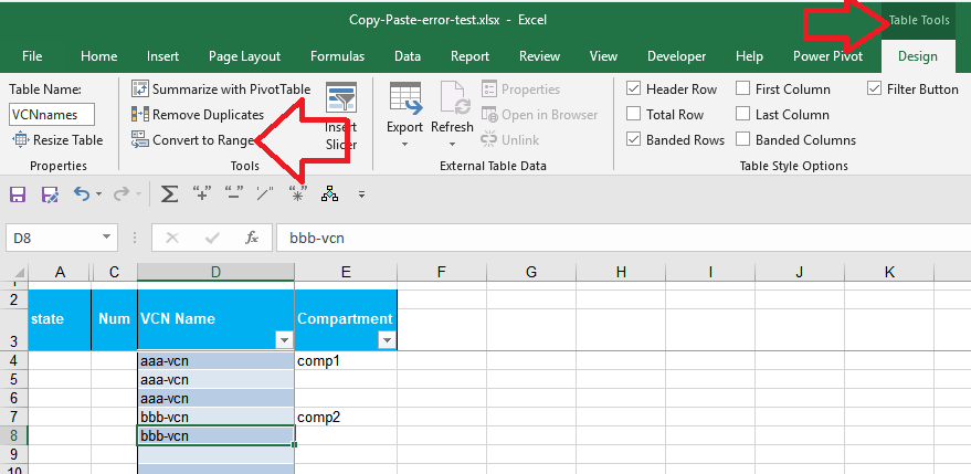 Excel does not paste to a single table cell - Microsoft Community