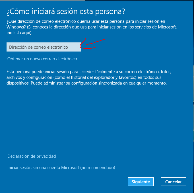 Desconfianza Refinería fecha límite No puedo iniciar sesión con cuenta de Microsoft en PC - Microsoft Community