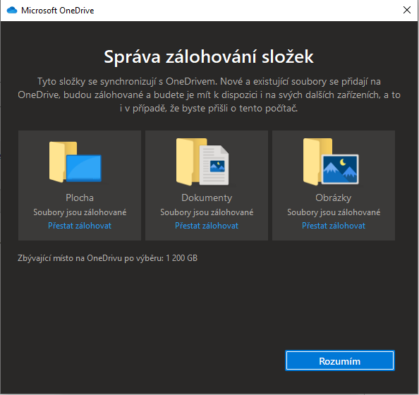 Jak přestat Synchronizovat OneDrive?