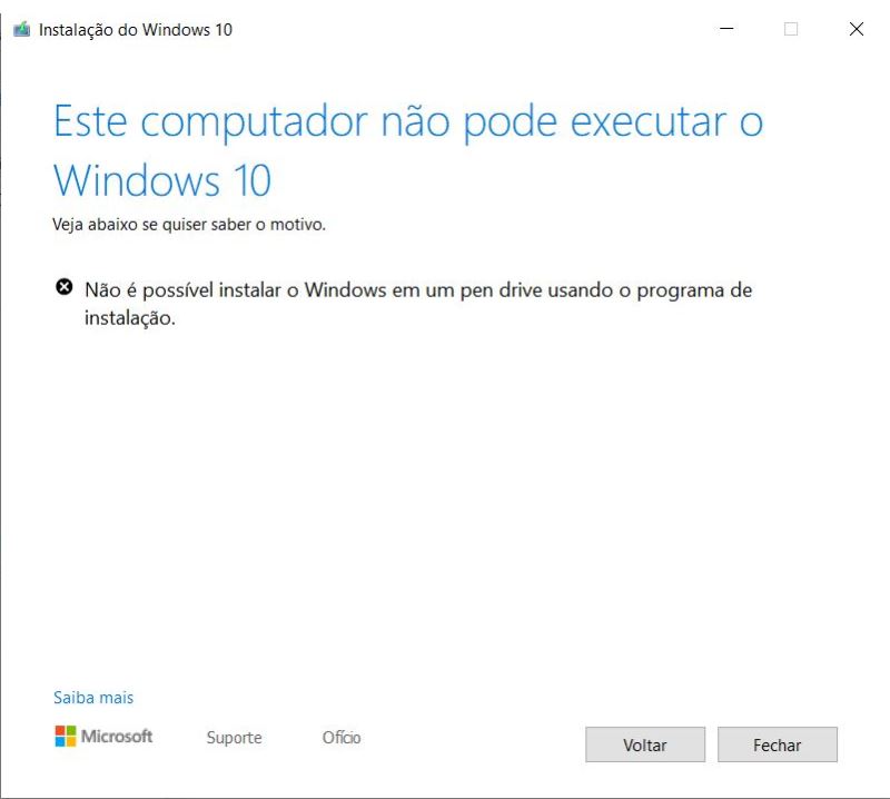 Instalando o Windows 11 através de um pen drive USB