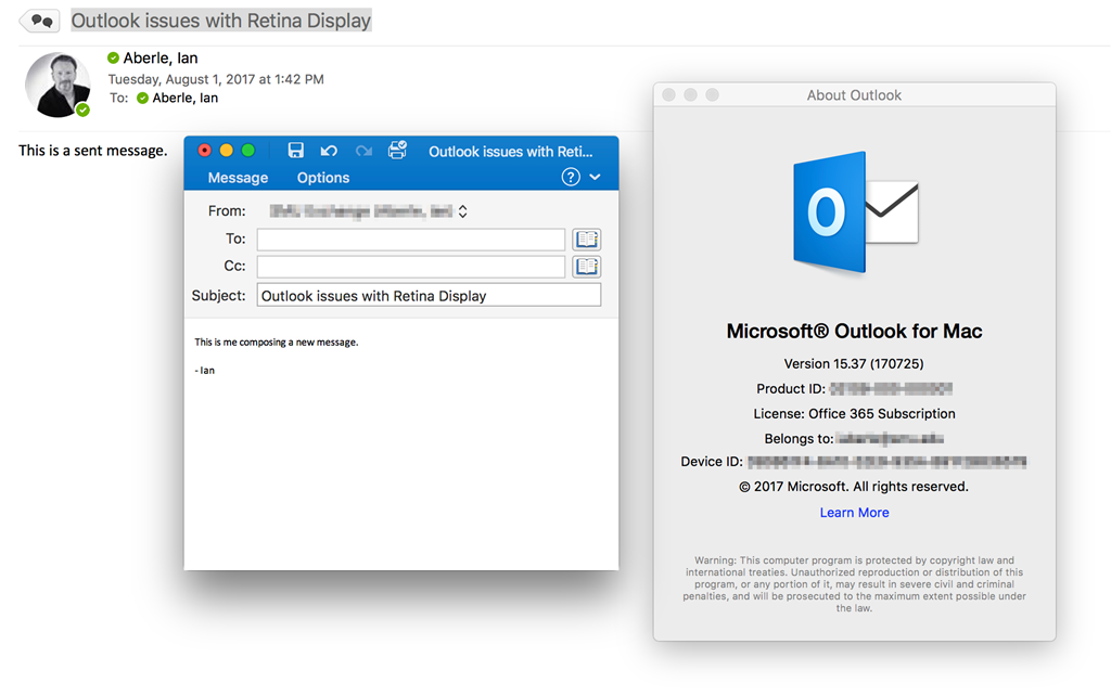 Outlook for macintosh