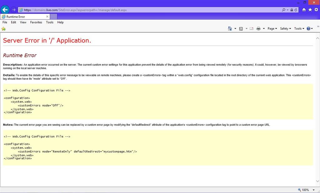 Runtime application error. Ошибка config file. Format Error occurred at Offset ошибка 23. Error_description "Security Error". Server Error in '/' application. Цена.