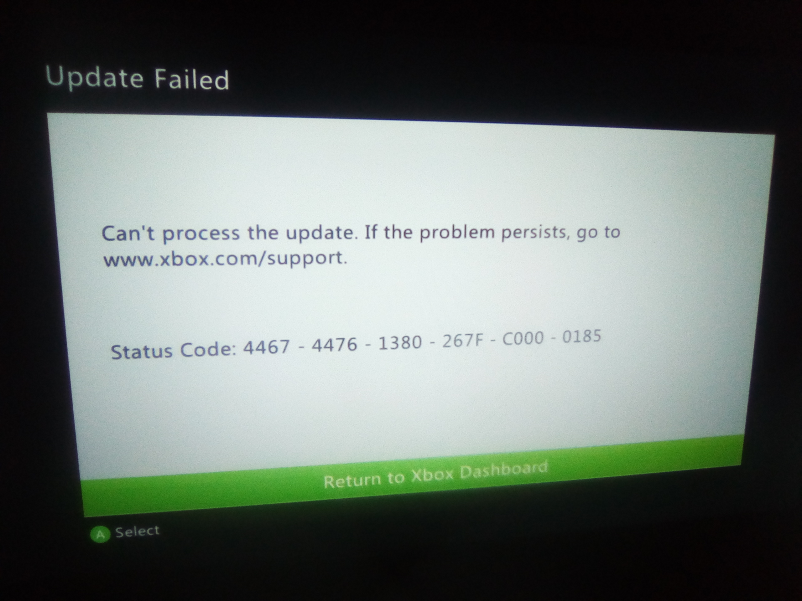 Xbox 360 status store code