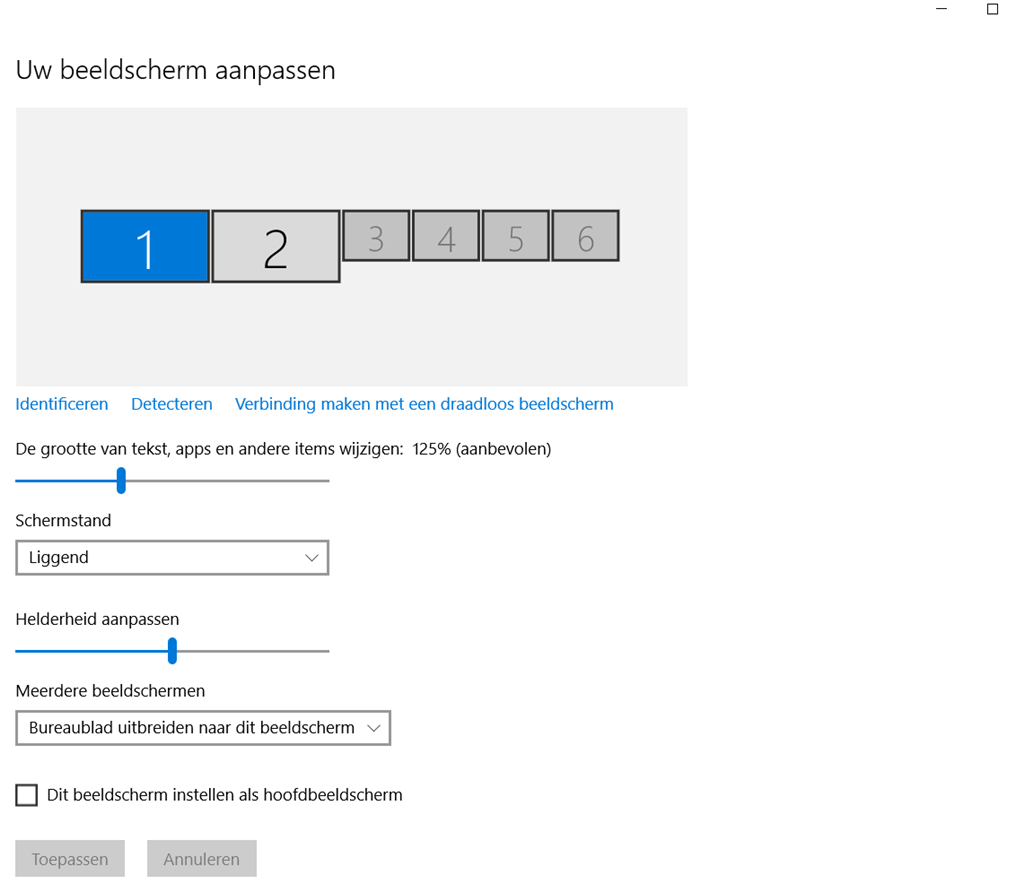 Uitsluiten Helm omzeilen Windows 10 geeft niet bestaande beeldschermen weer - Microsoft Community