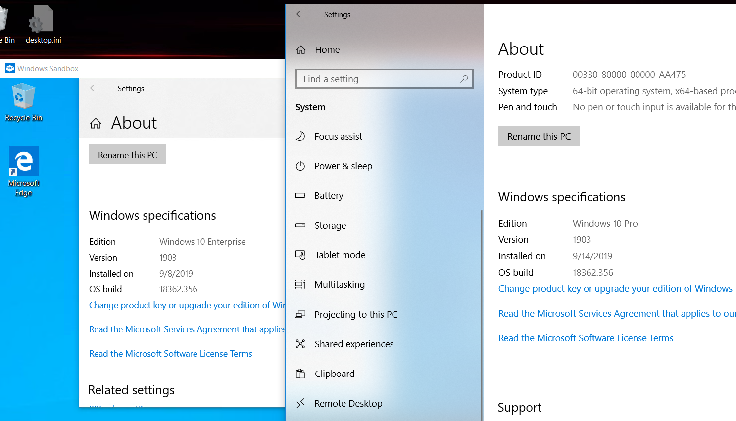 Windows 10 Pro Windows Sandbox Shows Unactivated Windows 10 Microsoft Community