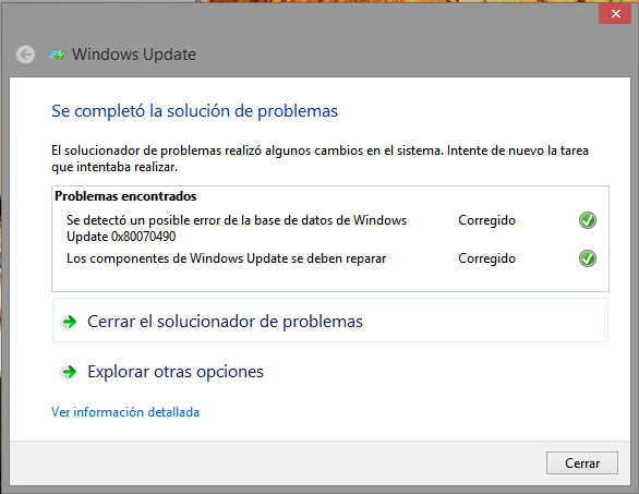 problemas windows update 8.1