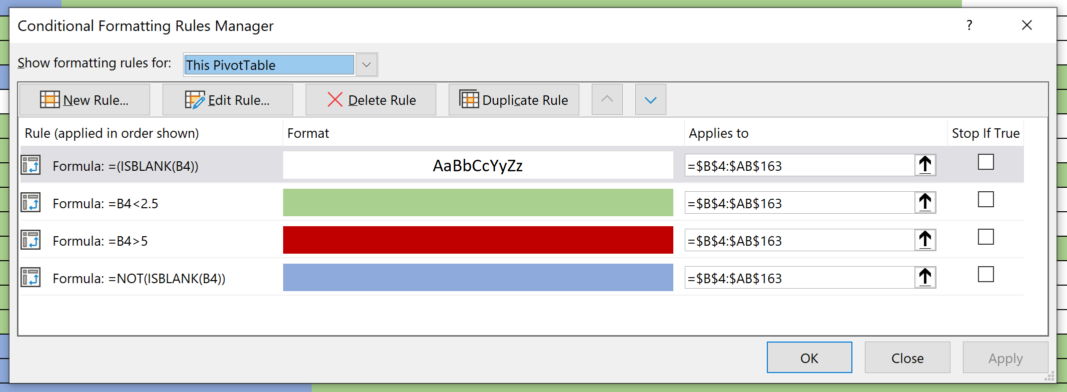 Overwrite Pivot Table Conditional Format Based On Row Label Microsoft Community Overwrite Pivot Table Conditional Format Based On Row Label Microsoft Community