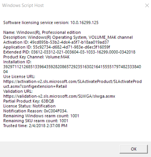 New Retail Key With Error 0x803fa067 Windows 10 Microsoft Community