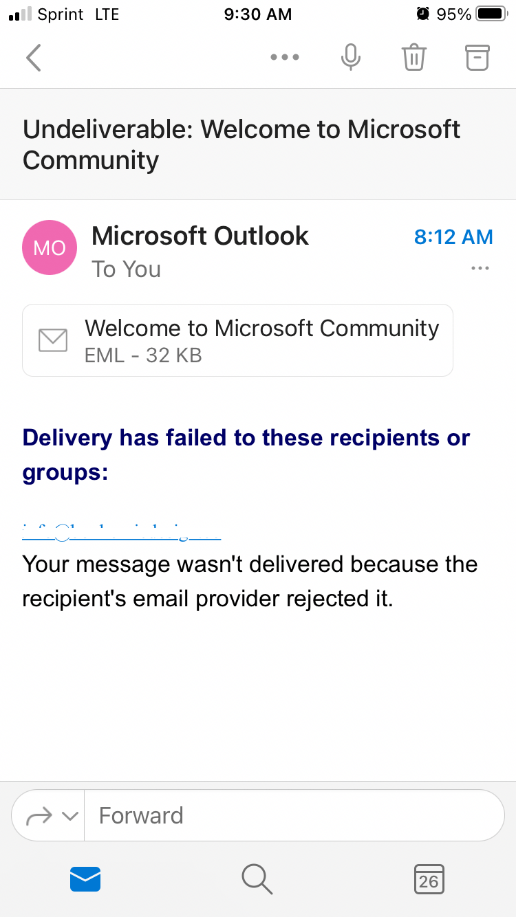 Outlook 365 Delivery Has Failed When Receiving Authorized Emails ...