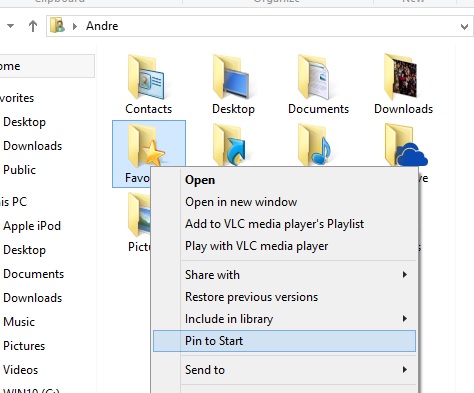 Quickly Add Favorites to Windows 10 Desktop