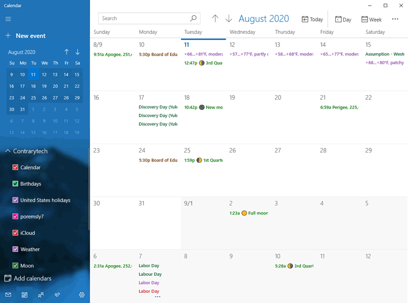 Outlook Sync Calendar Customize and Print