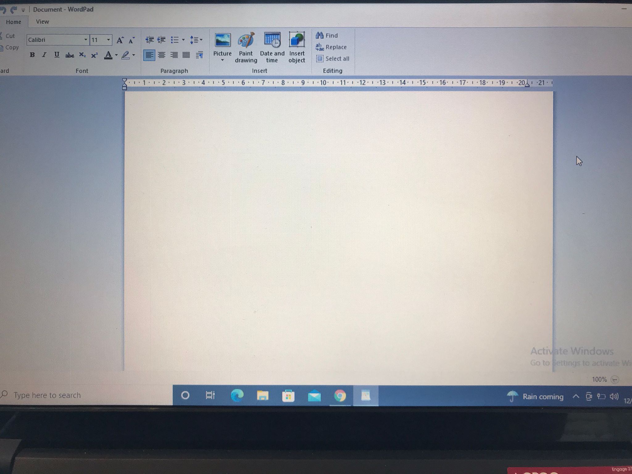 Wordpad Ruler and Margins have changed - Microsoft Community