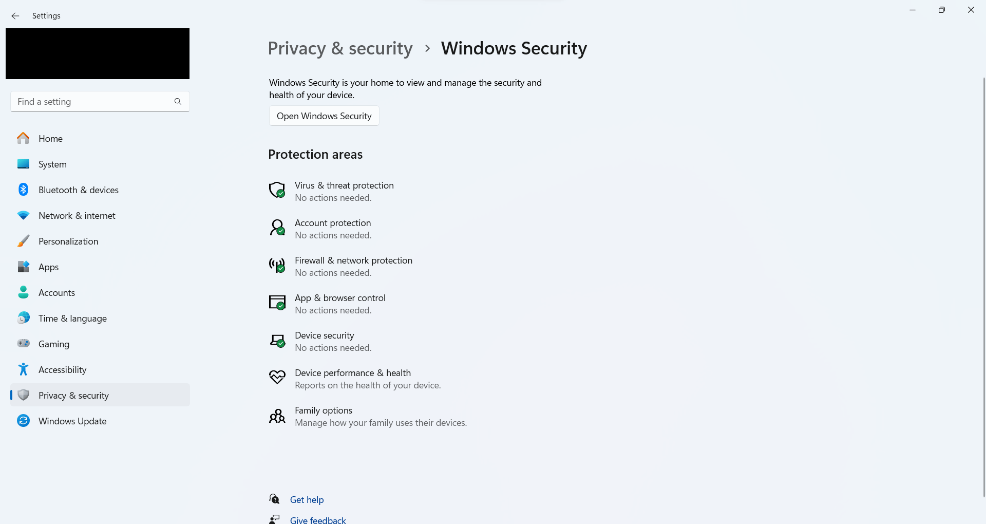 Windows Security Blank Screen after Fresh Install - Microsoft 