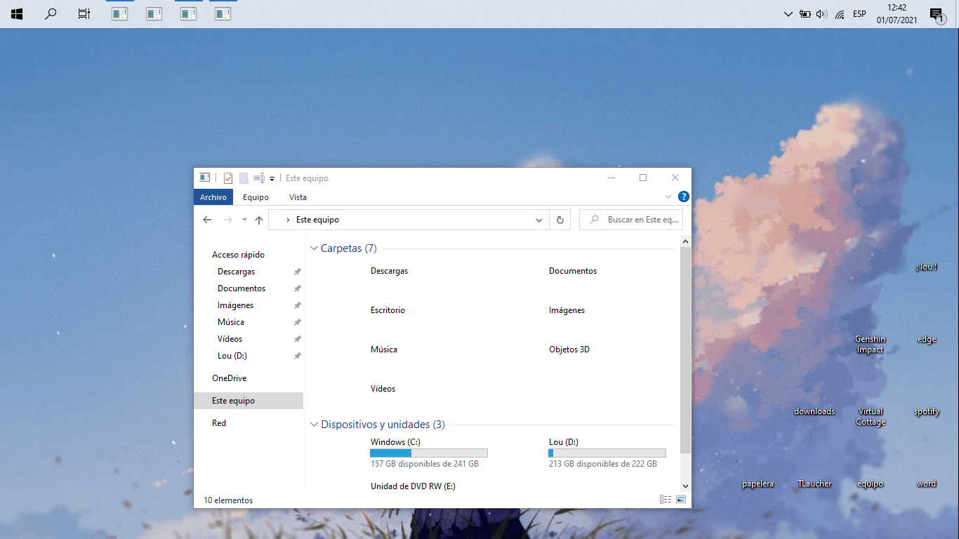 Resignación emoción Económico Windows 10 - No aparecen iconos - Microsoft Community