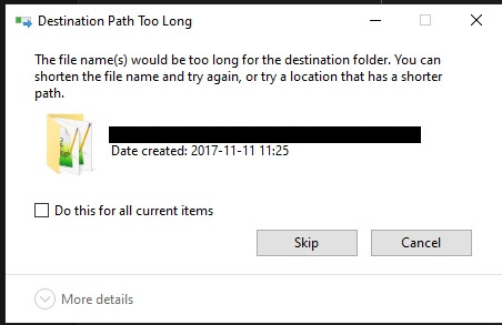 That Pesky "Destination Path Too Long" Message When Copying/moving ...