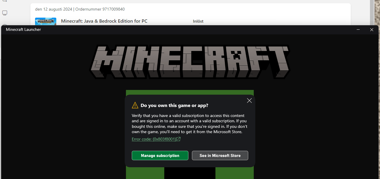 How to Fix ‘Minecraft Do You Own This Game or App PC’ Error