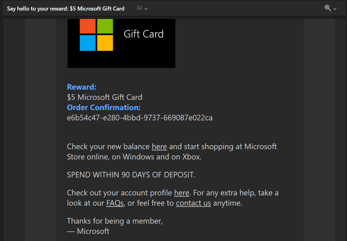 Microsoft rewards sales microsoft gift card