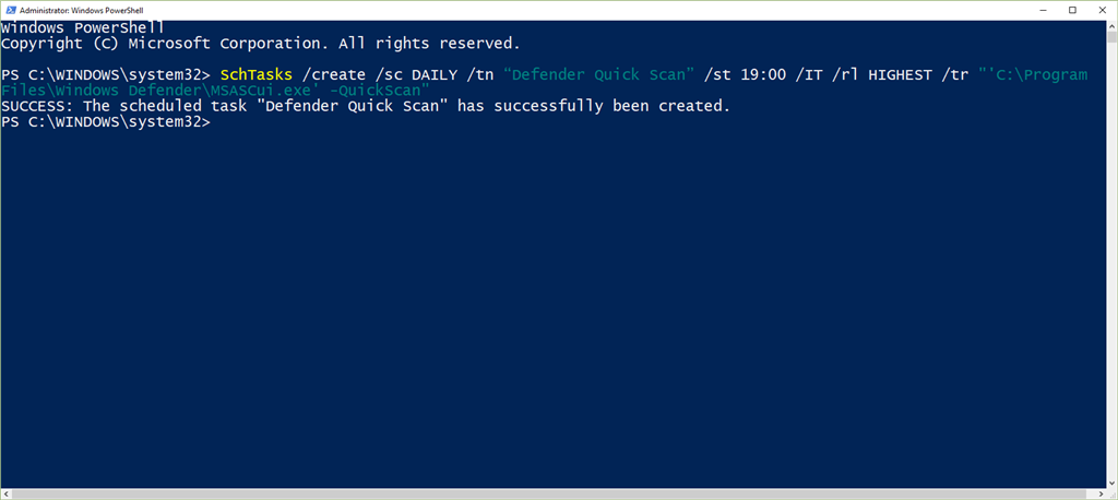 Windows Defender - How To Schedule A Scan? - Microsoft Community