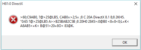 Directx 8.1. Ошибка h81 0 DIRECTX В генералах. Direct x 8/1 ошибка Generals. Ошибка DIRECTX 8.1. H81:0 ошибка.