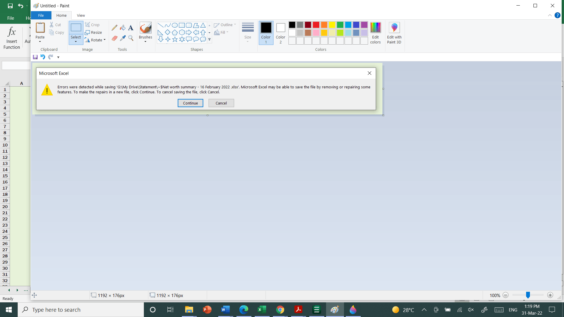 Error - ''Document Not Saved'' - Microsoft Community