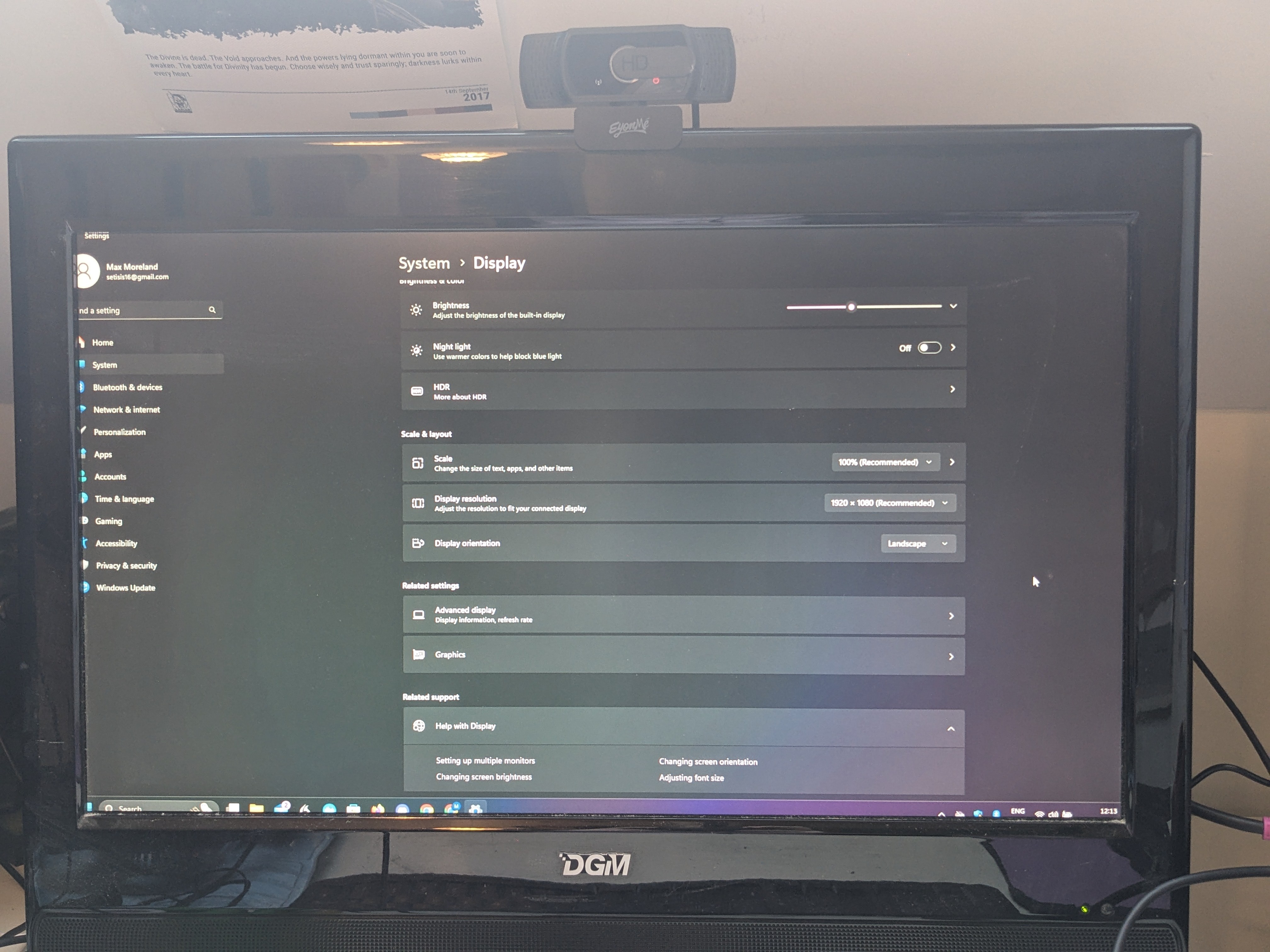 Screen won&rsquo;t fit to monitor on windows 11 - Microsoft Community