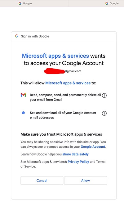 How do I sign in with my Google email?