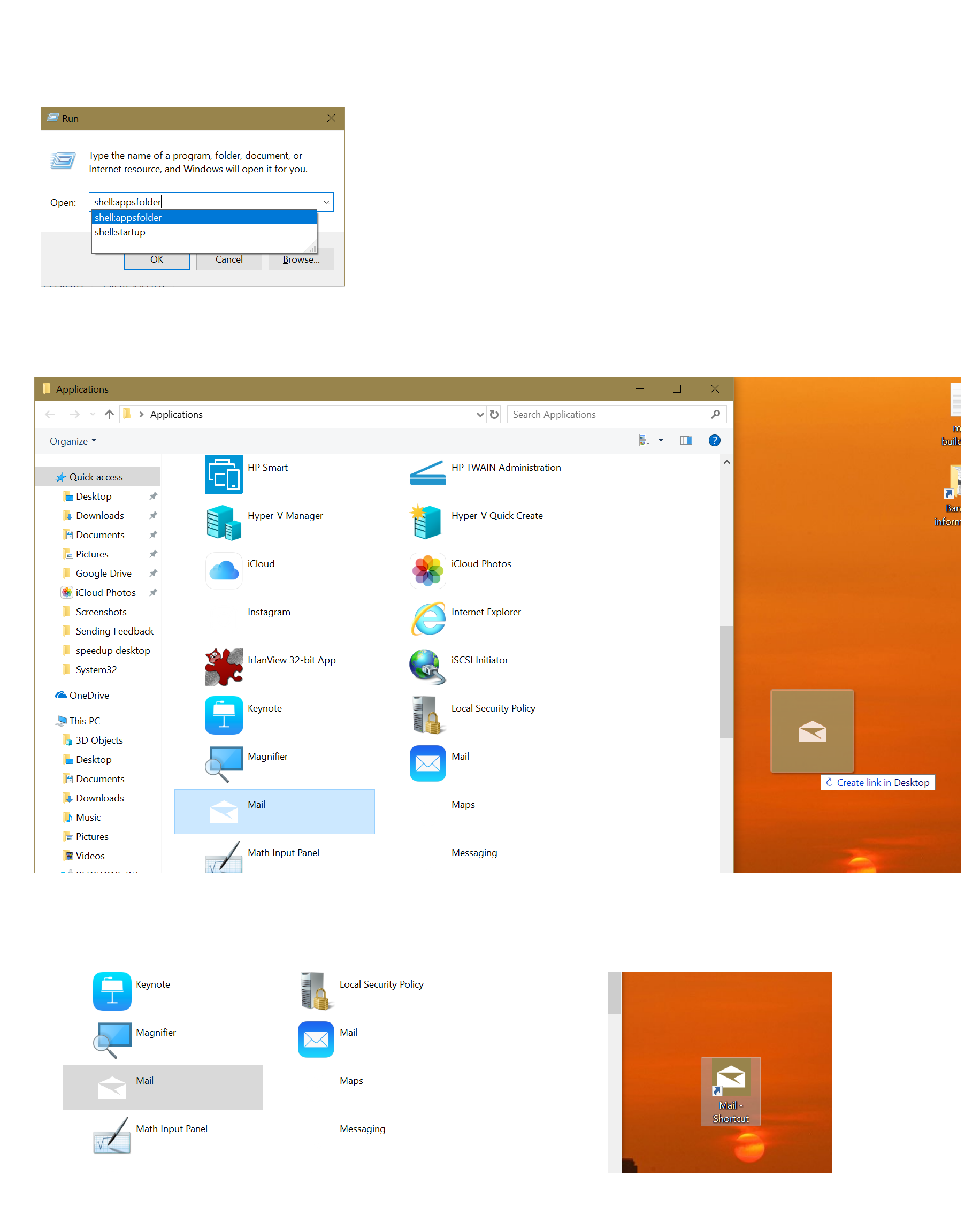 Add App icon in Desktop - Microsoft Community