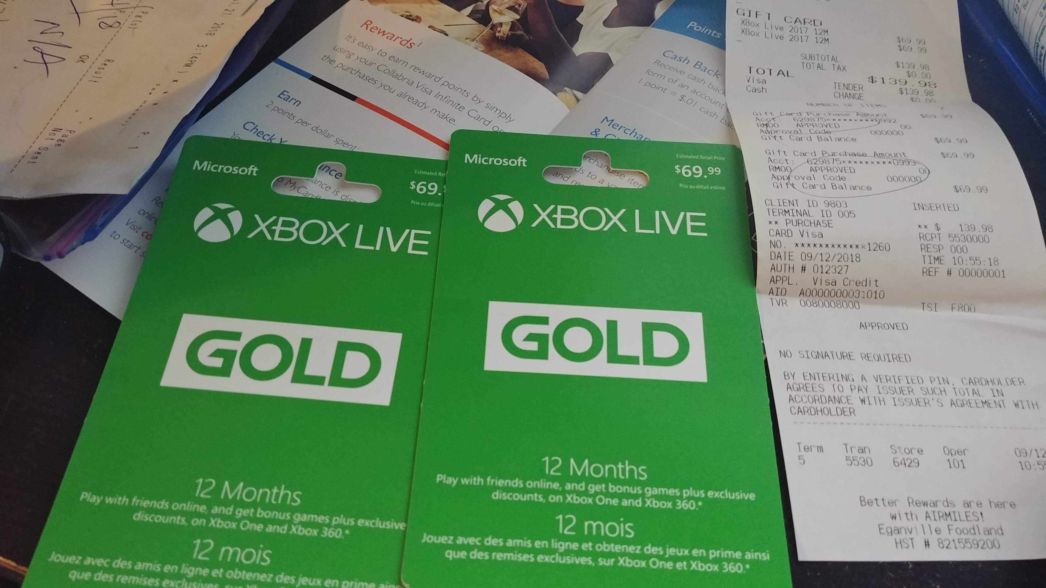 how much is a one year xbox live card