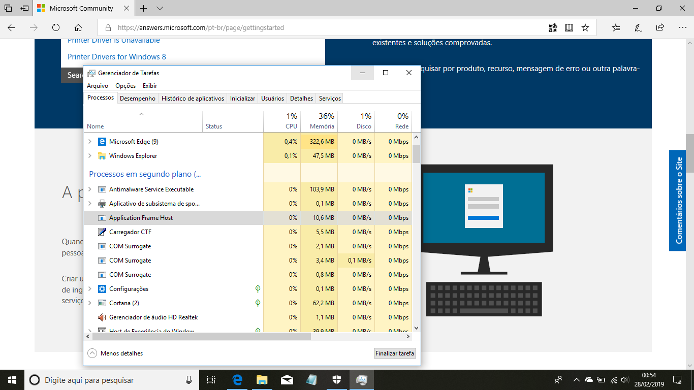 Application frame host что это за процесс windows 10