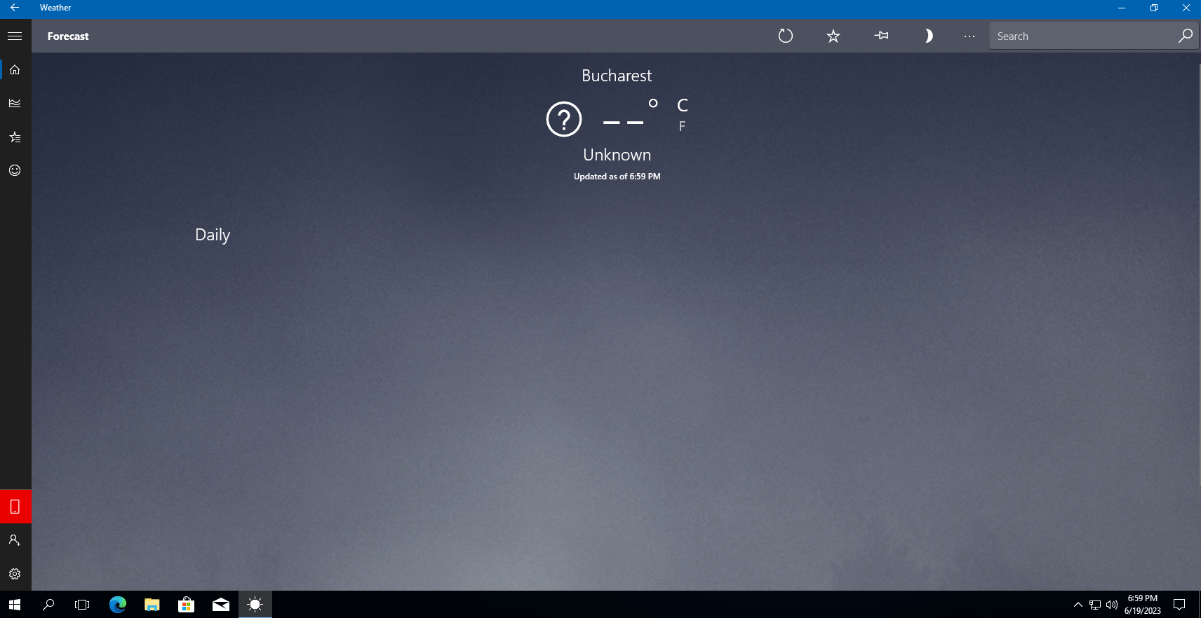 Does the old Weather app from older versions of Windows 10 still work ...