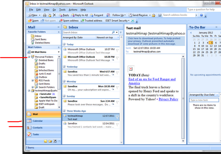 Contacts disappeared in Outlook 2007 - Microsoft Community