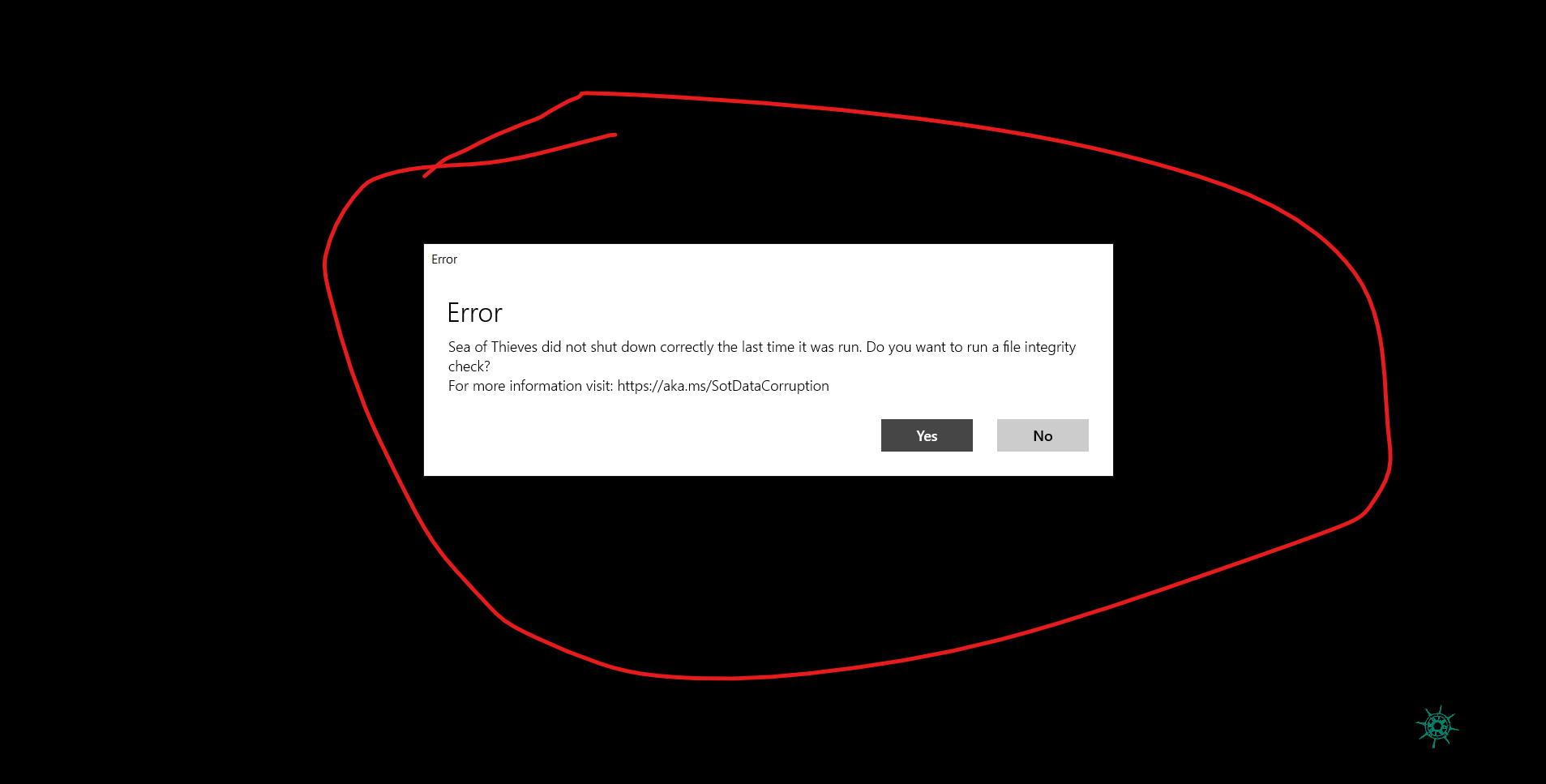 Sea of thieves ошибка there is a missing or corrupt