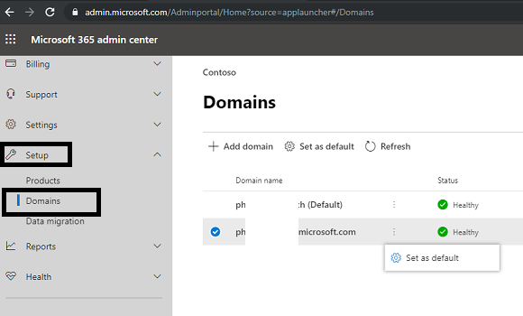 Descubrir 54+ imagen change default domain office 365