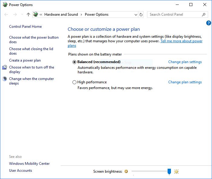 Power Plans missing in Windows 10 Microsoft Community