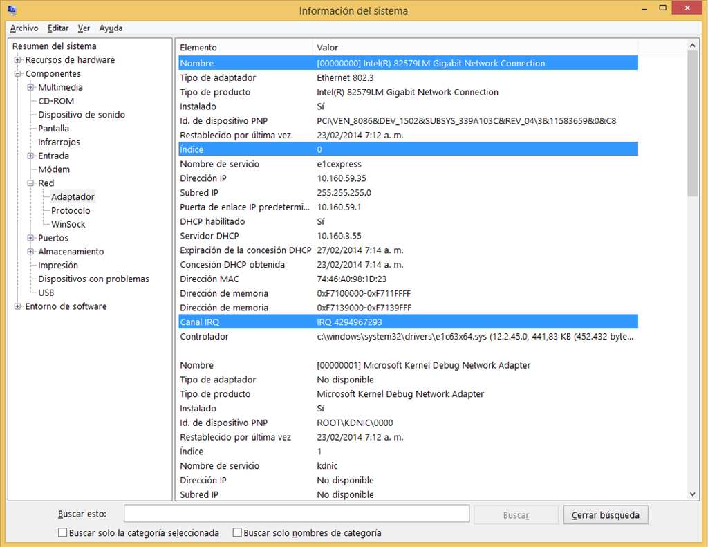 microsoft kernel debug network adapter windows 10 download
