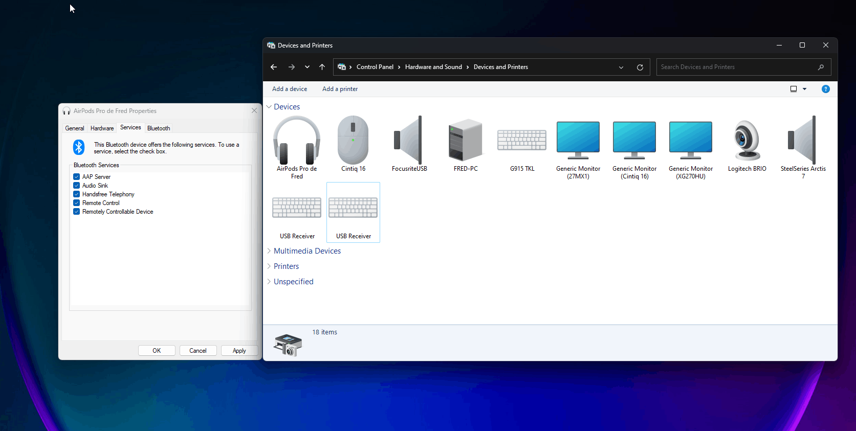 Adding airpods discount to windows 10