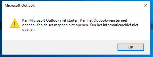 Sinds Update Eind Juni Werkt Outlook Niet Meer - Microsoft Community