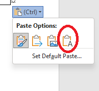 unbolded text in Microsoft Word 2010 becomes bolded on pasting ...