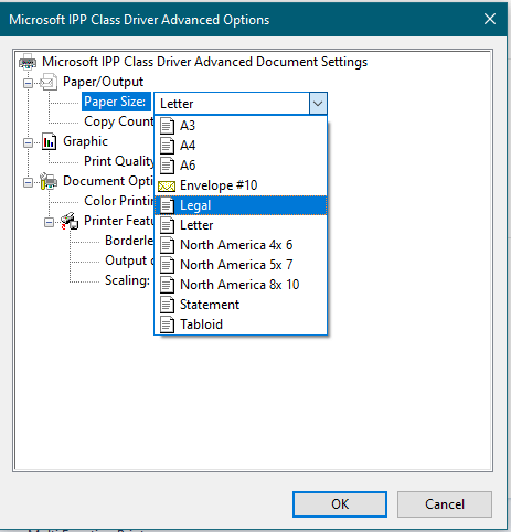 Setting the Paper Size for Each Source - Windows