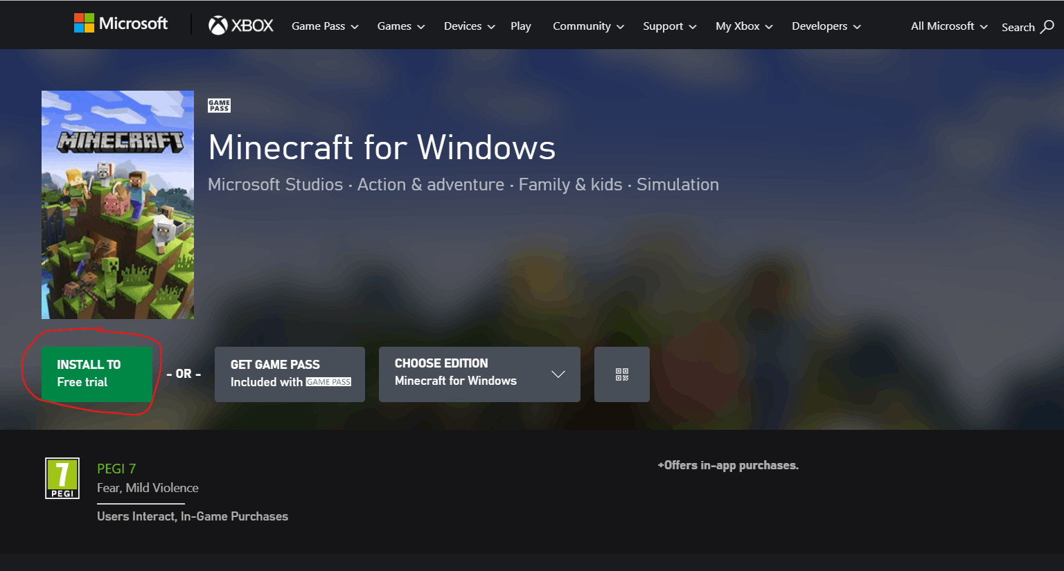 Minecraft Free Trial for Different Devices