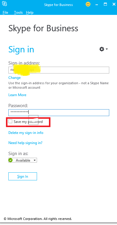 Skype for business sign out - Microsoft Community