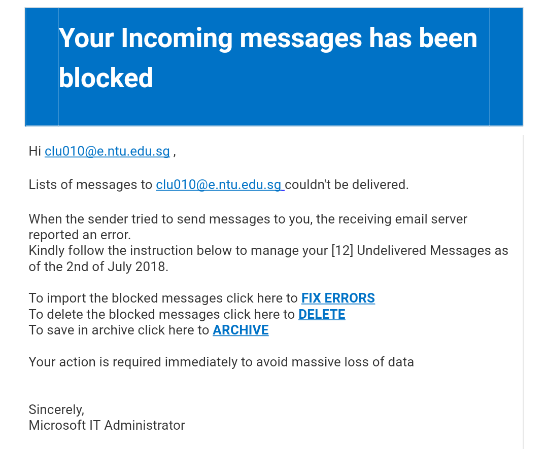 How To Fix The Problem Your Incoming Message Has Been Blocked ...