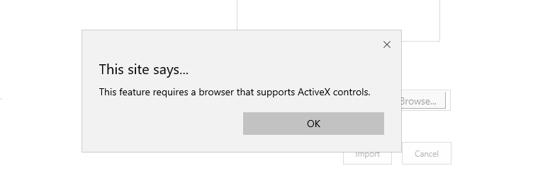 Microsoft Edge Activex